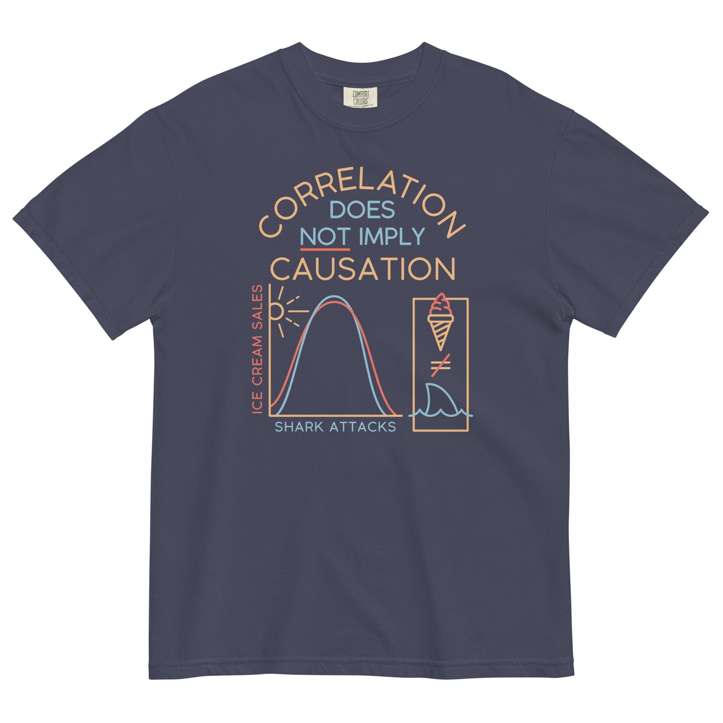 Correlation Does Not Imply Causation Men's Relaxed Fit Tee