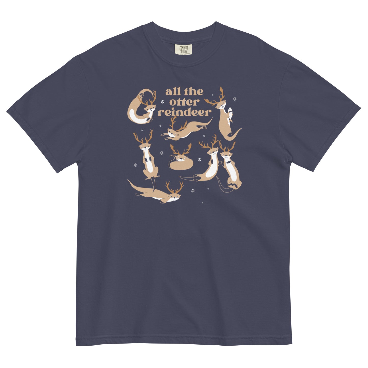 All The Otter Reindeer Men's Relaxed Fit Tee