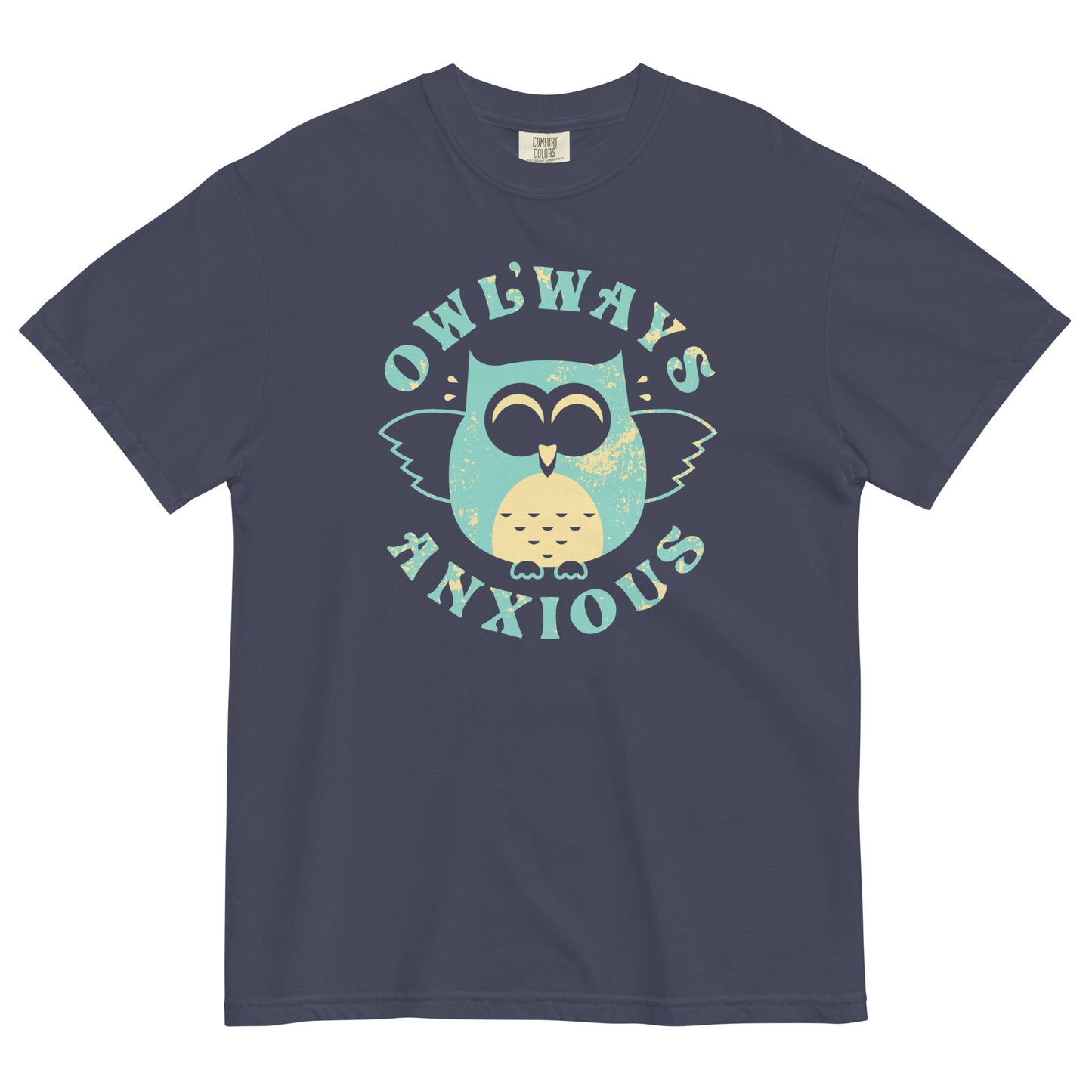 Owlways Anxious Men's Relaxed Fit Tee