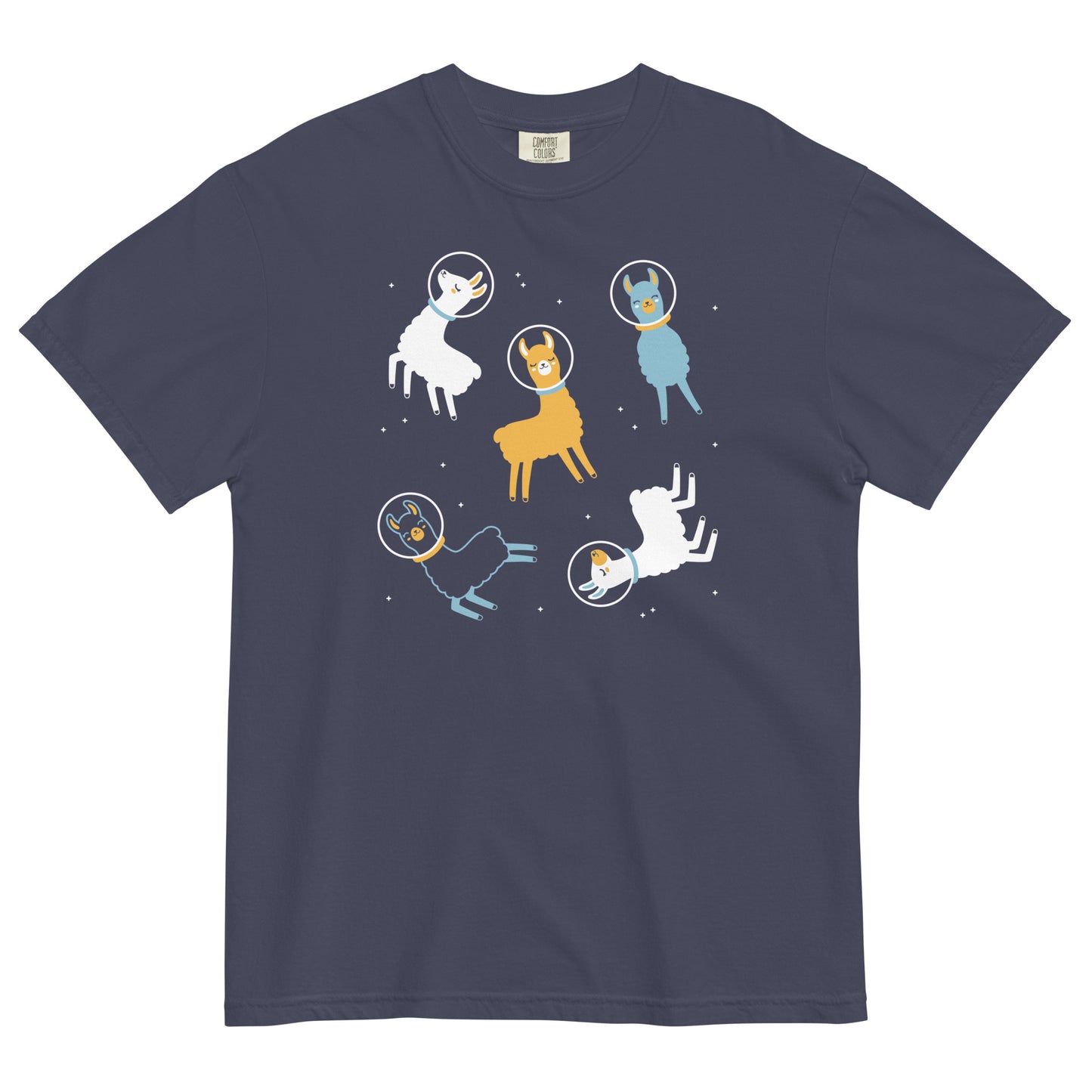 Llamas In Space Men's Relaxed Fit Tee