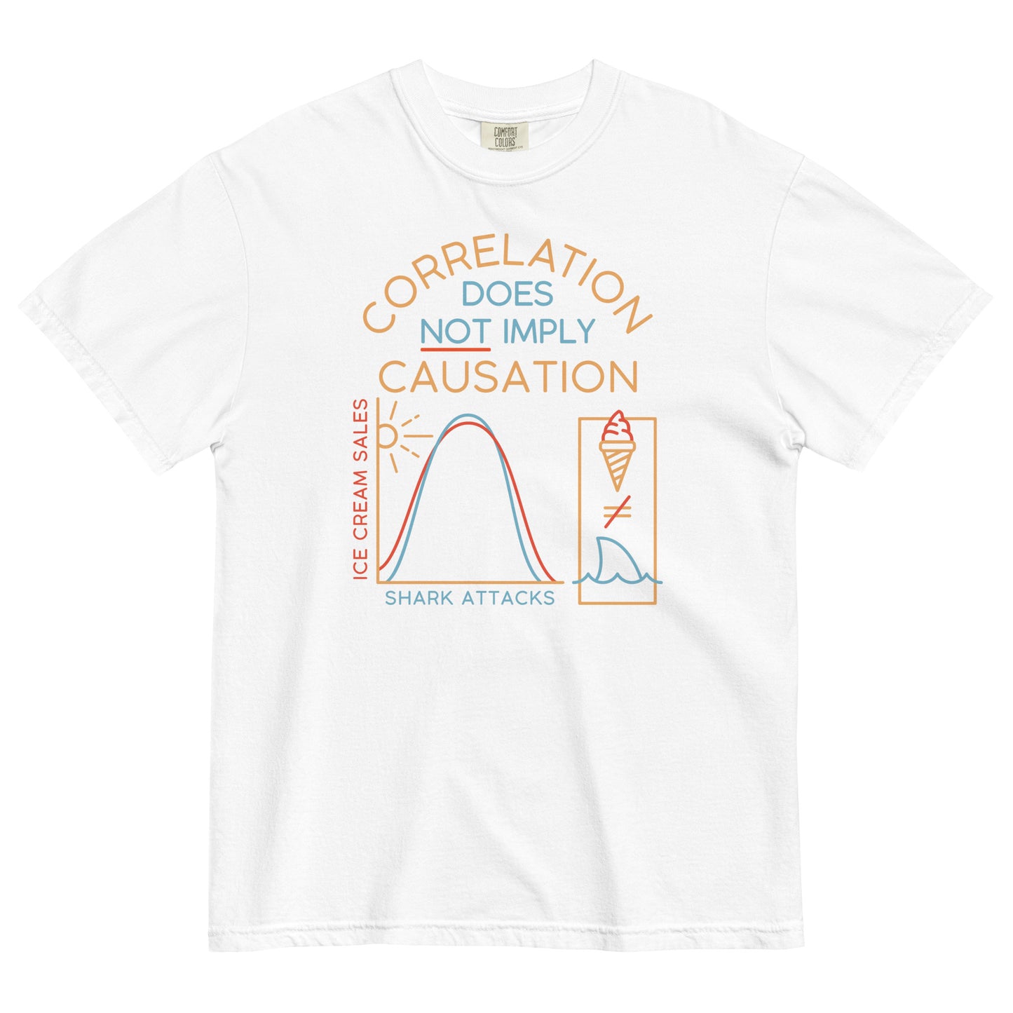 Correlation Does Not Imply Causation Men's Relaxed Fit Tee