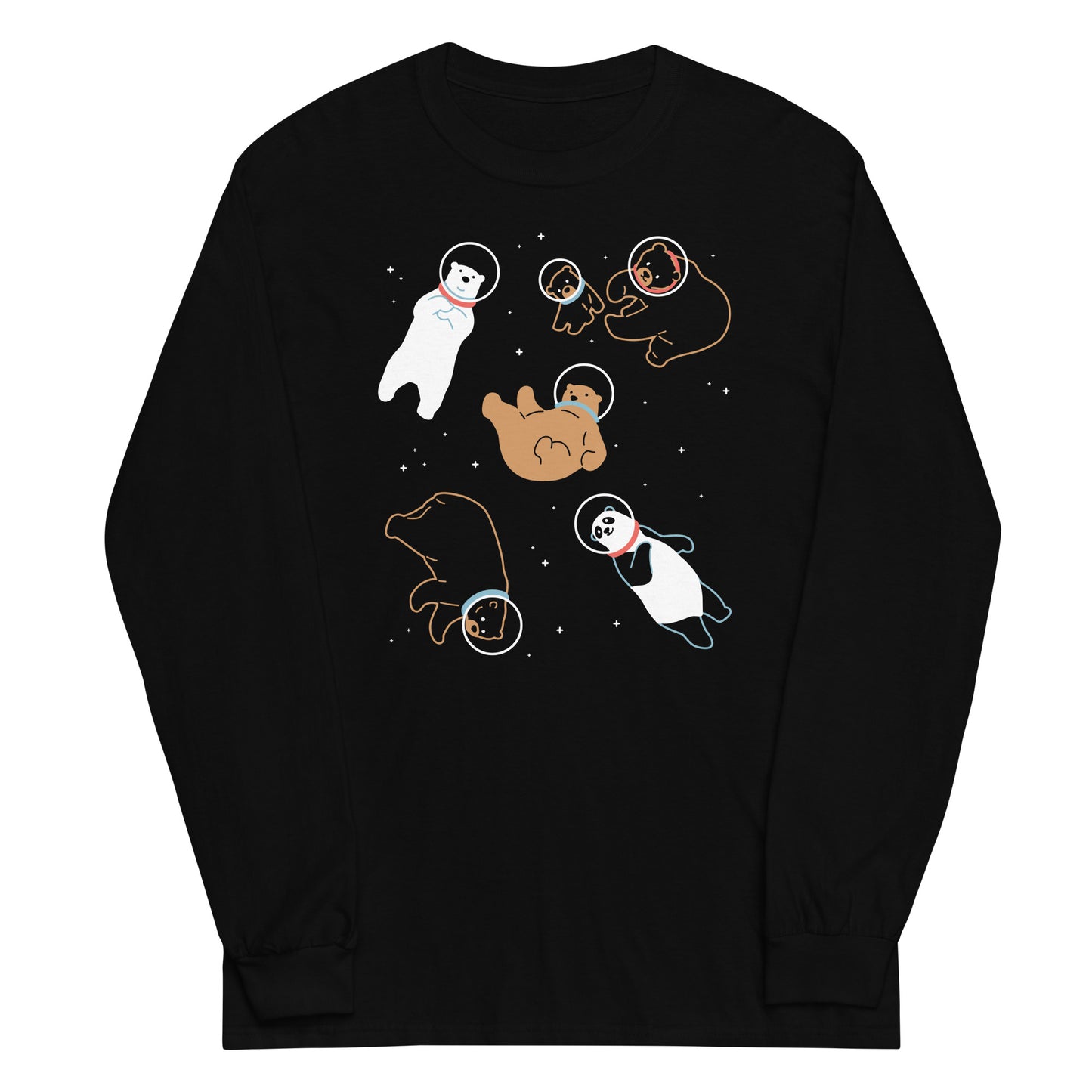 Bears In Space Unisex Long Sleeve Tee