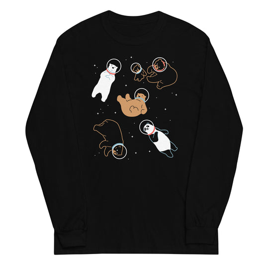 Bears In Space Unisex Long Sleeve Tee