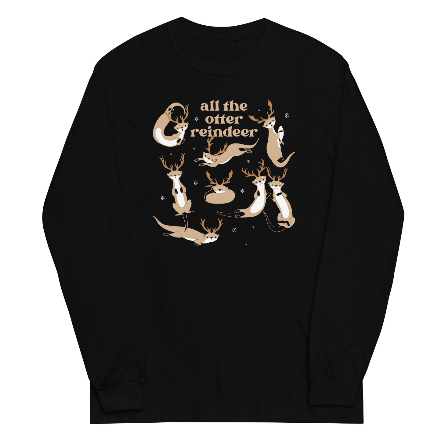 All The Otter Reindeer Unisex Long Sleeve Tee