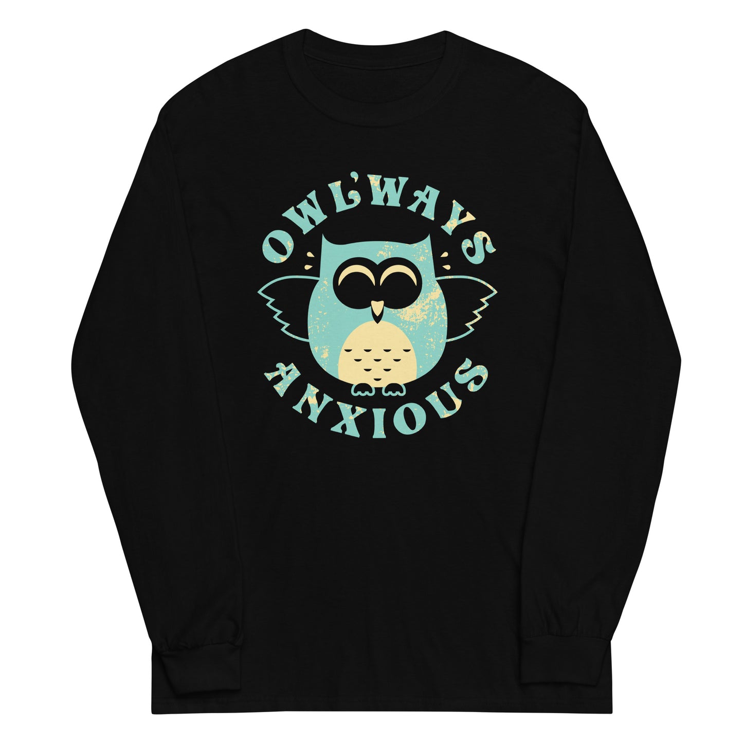 Owlways Anxious Unisex Long Sleeve Tee