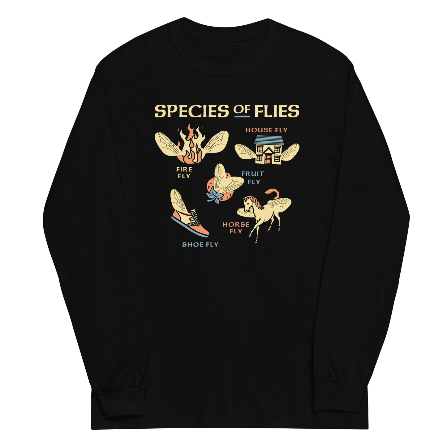 Species Of Flies Unisex Long Sleeve Tee