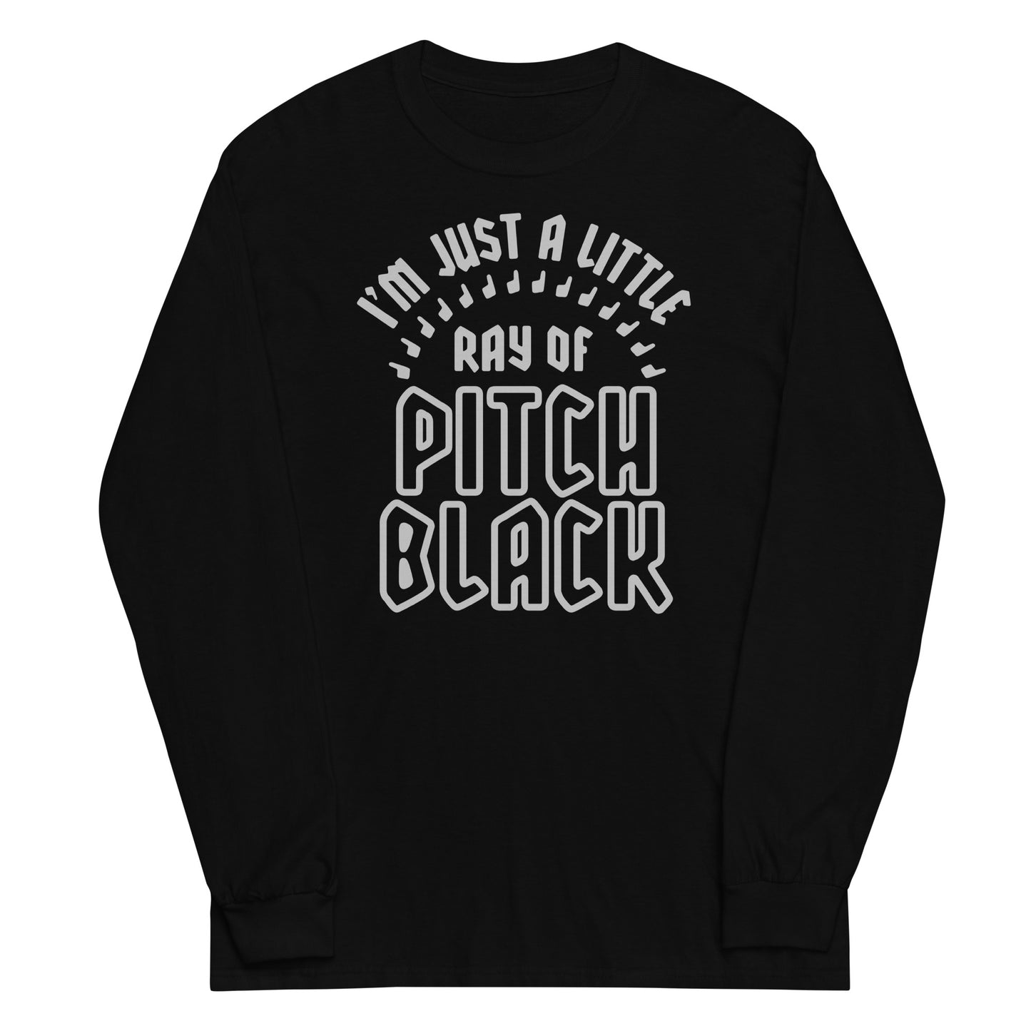 Ray Of Pitch Black Unisex Long Sleeve Tee