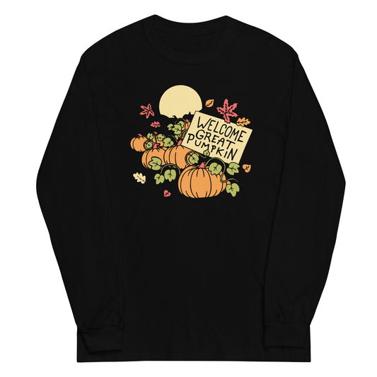 Welcome Great Pumpkin Unisex Long Sleeve Tee