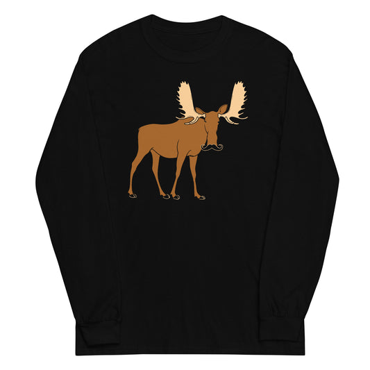 Moosestache Unisex Long Sleeve Tee