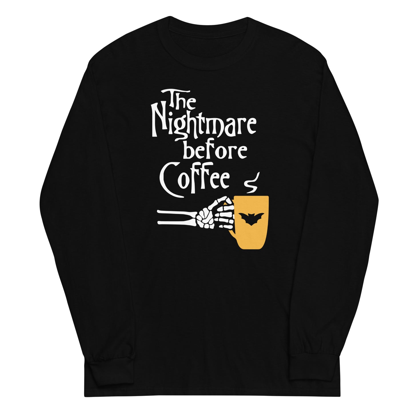 The Nightmare Before Coffee Unisex Long Sleeve Tee