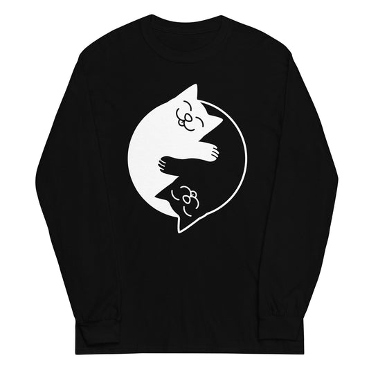 Yin Yang Cats Unisex Long Sleeve Tee