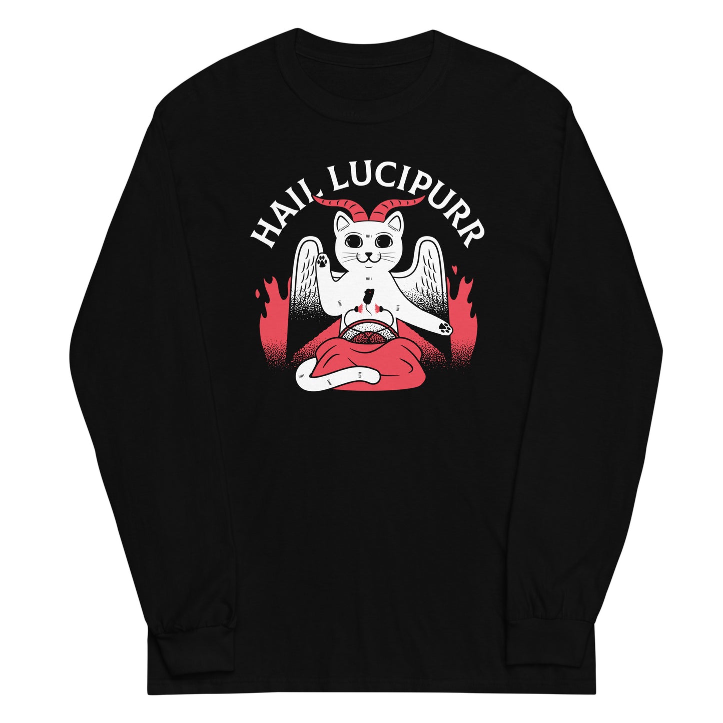 Hail Lucipurr Unisex Long Sleeve Tee