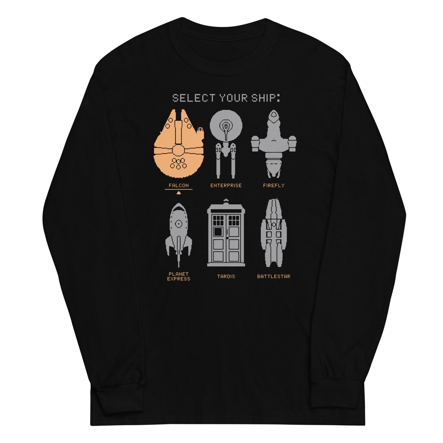 Select Your Ship Unisex Long Sleeve Tee