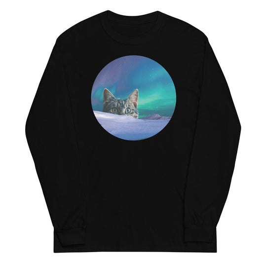 Meowthern Lights Unisex Long Sleeve Tee