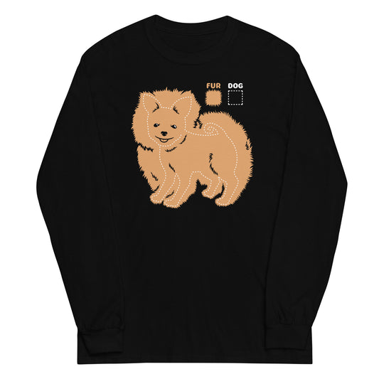 Dog vs Fur Pomeranian Unisex Long Sleeve Tee