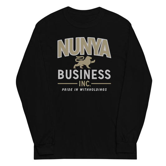 Nunya Business Unisex Long Sleeve Tee