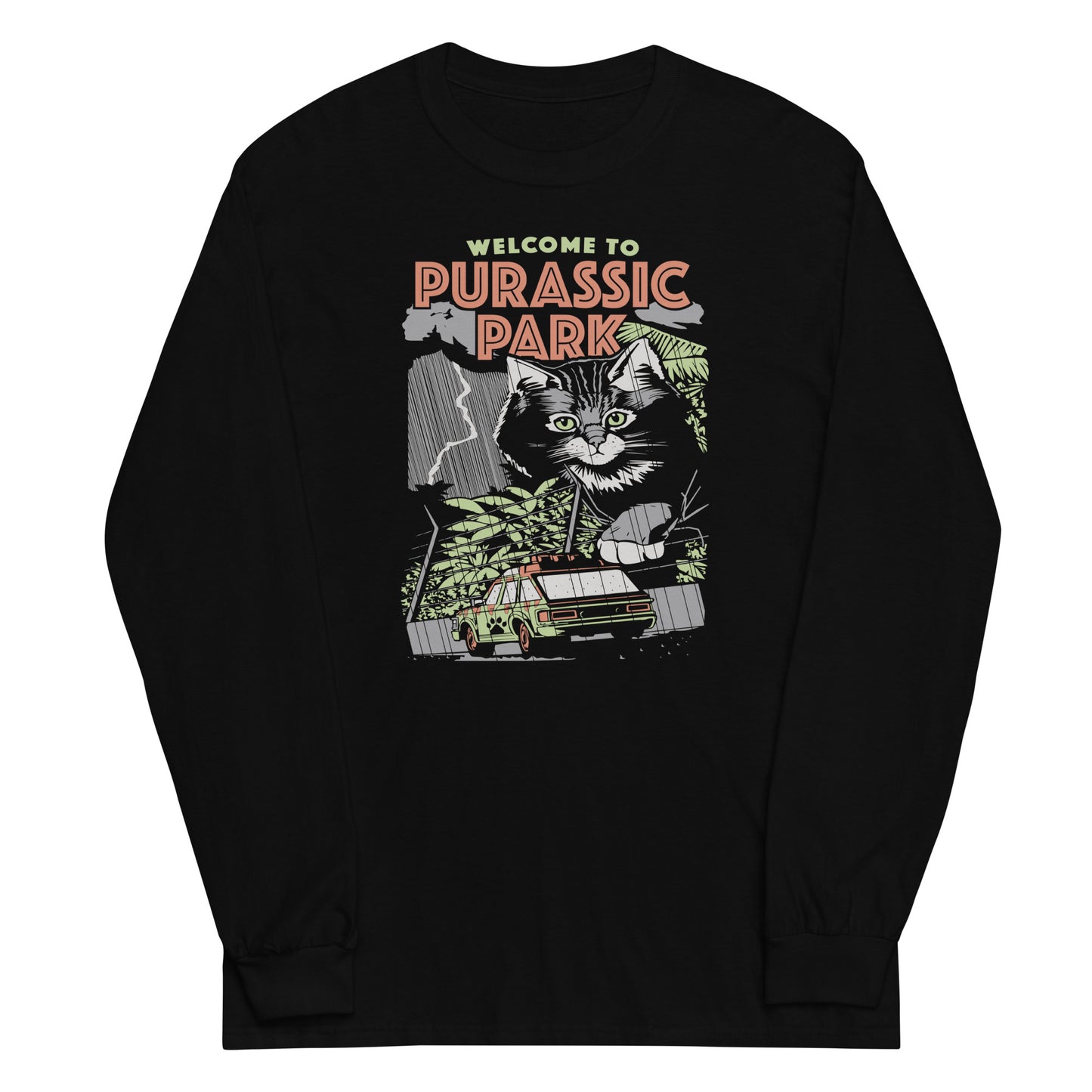 Purassic Park Unisex Long Sleeve Tee