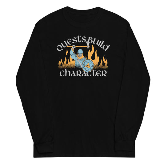 Quests Build Character Unisex Long Sleeve Tee