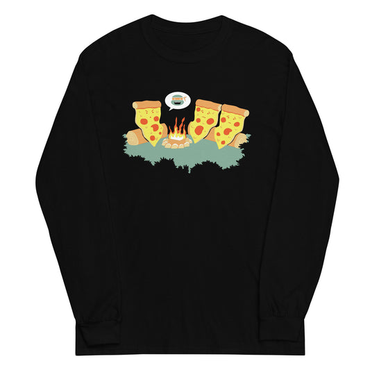 Pizza Campfire Story Unisex Long Sleeve Tee