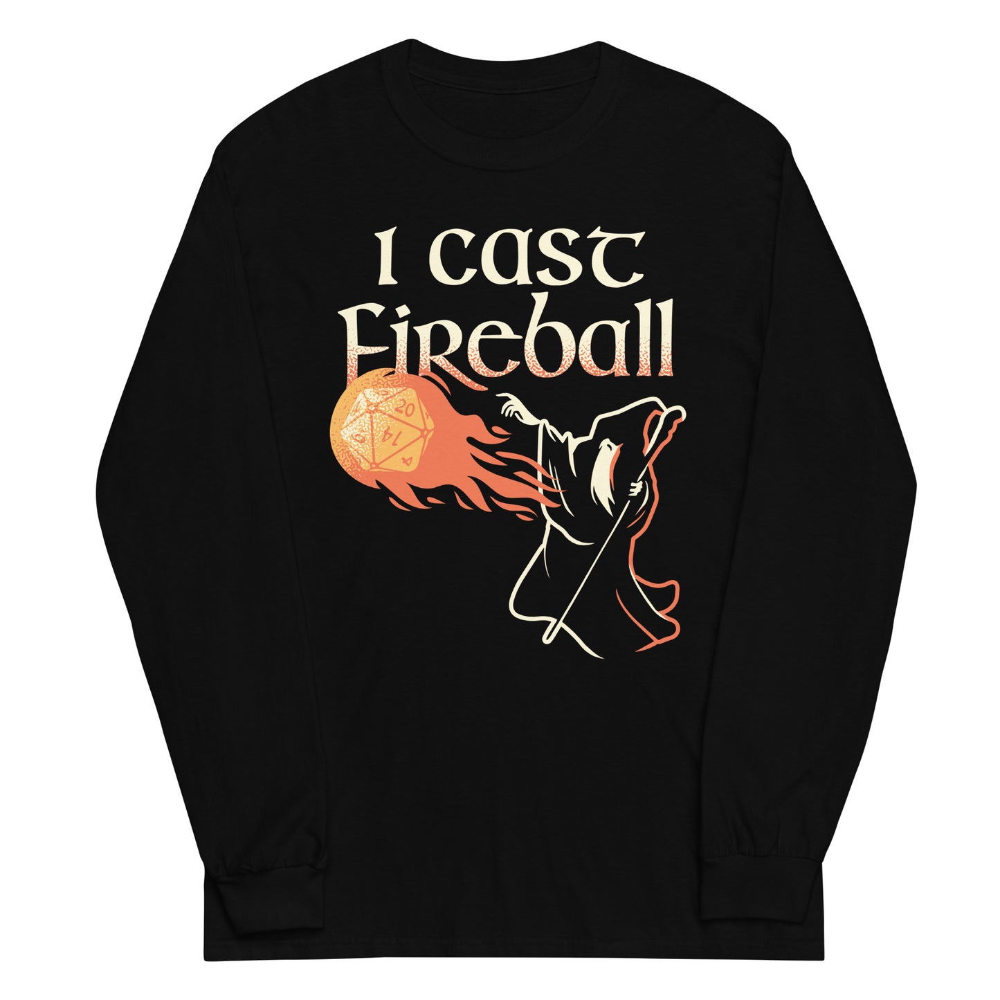 I Cast Fireball Unisex Long Sleeve Tee