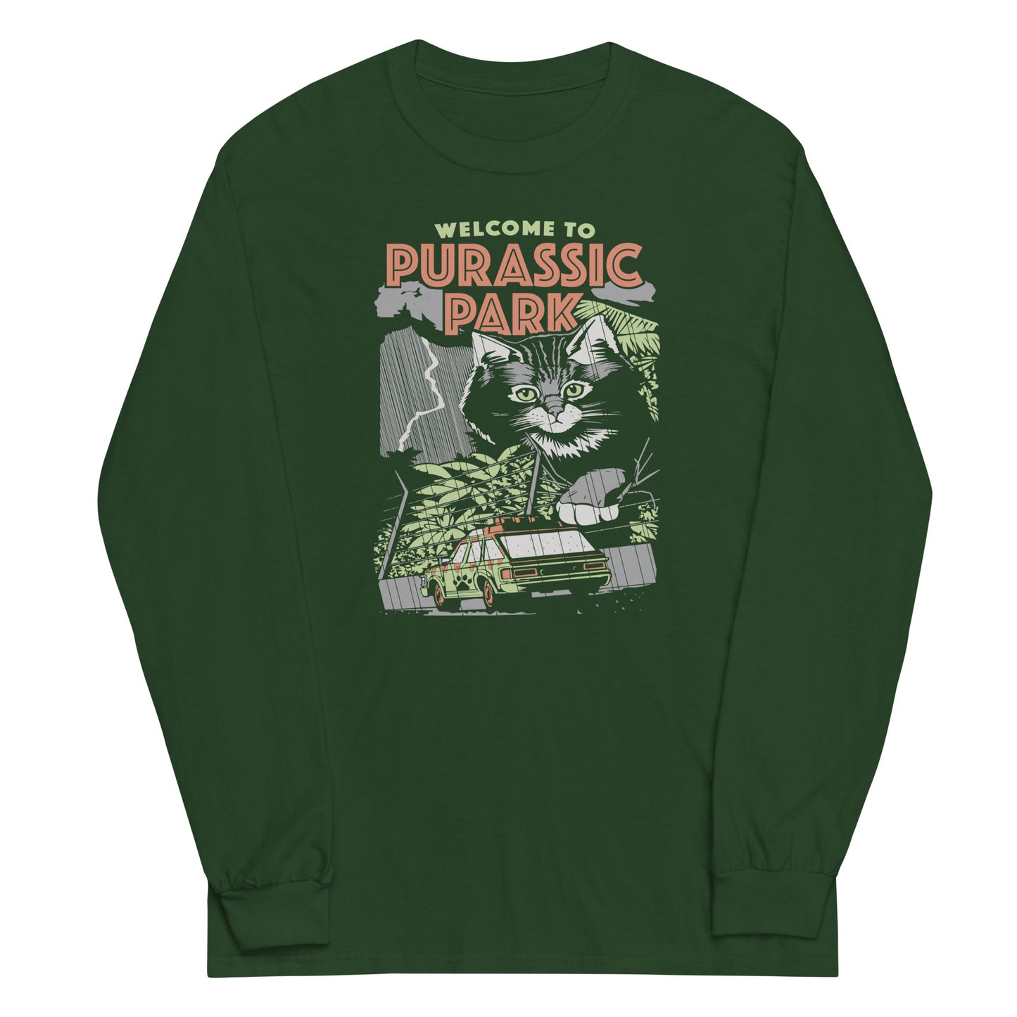 Purassic Park Unisex Long Sleeve Tee