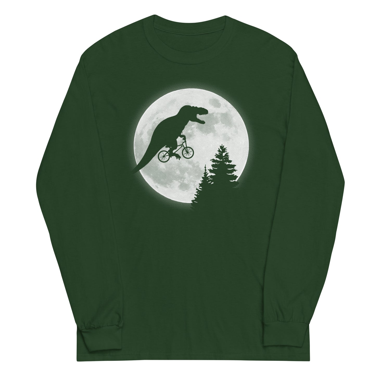 T-Rex Moon Unisex Long Sleeve Tee