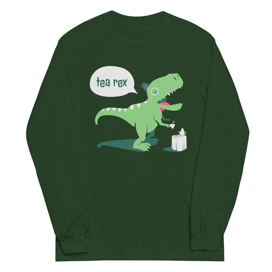 Tea Rex Unisex Long Sleeve Tee