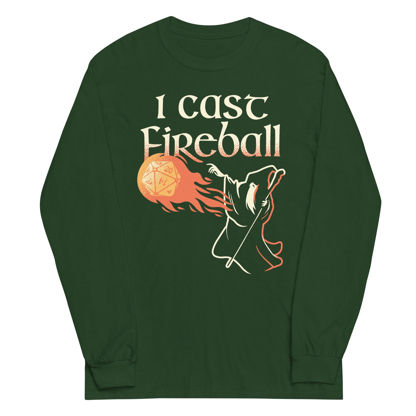 I Cast Fireball Unisex Long Sleeve Tee