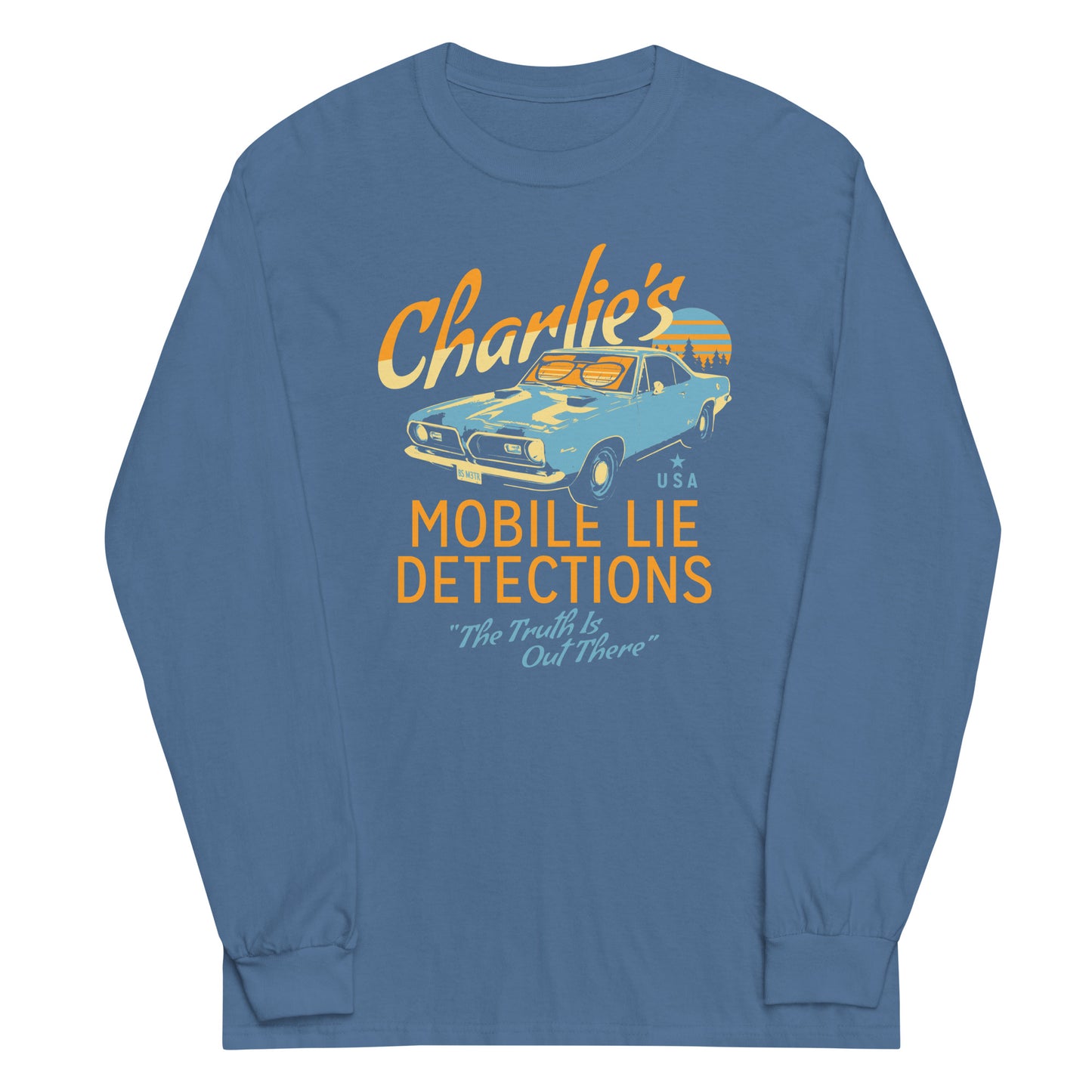 Charlie's Mobile Lie Detection Unisex Long Sleeve Tee