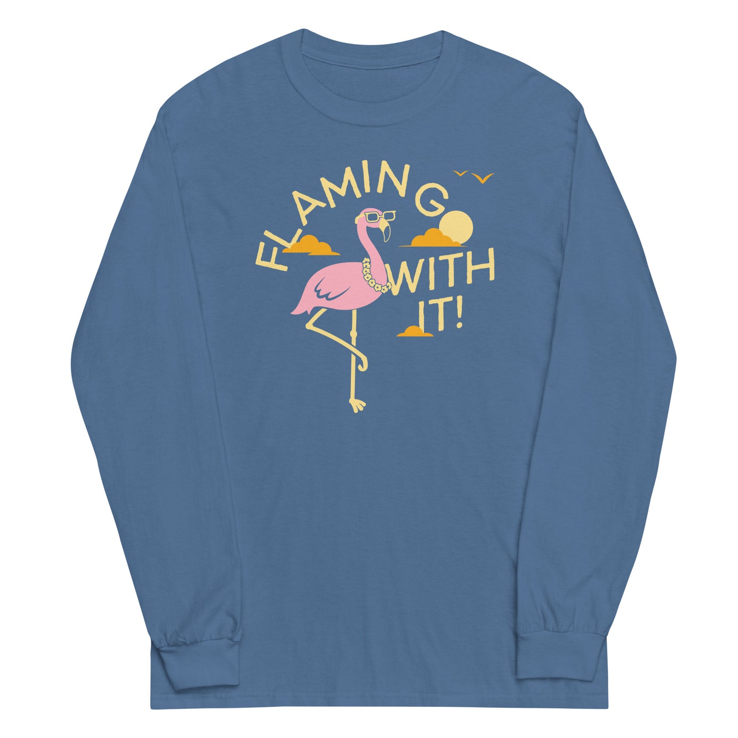 Flamingo With It Unisex Long Sleeve Tee