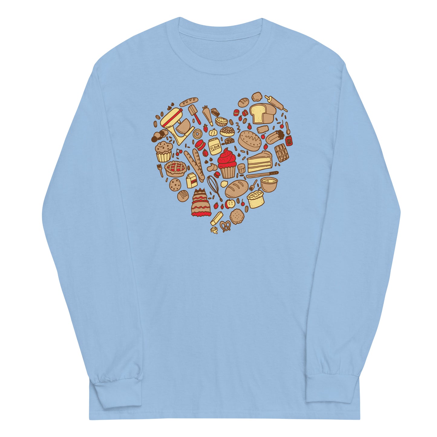 Baking Heart Unisex Long Sleeve Tee