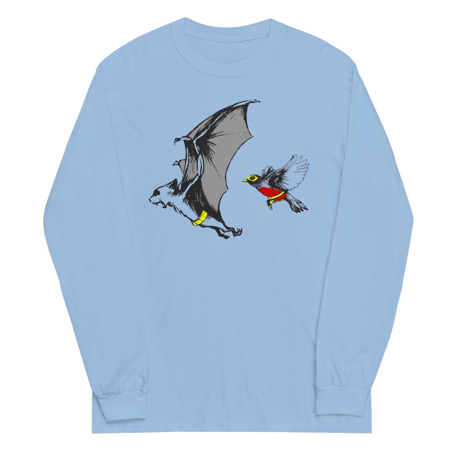 Bat and Robin Unisex Long Sleeve Tee