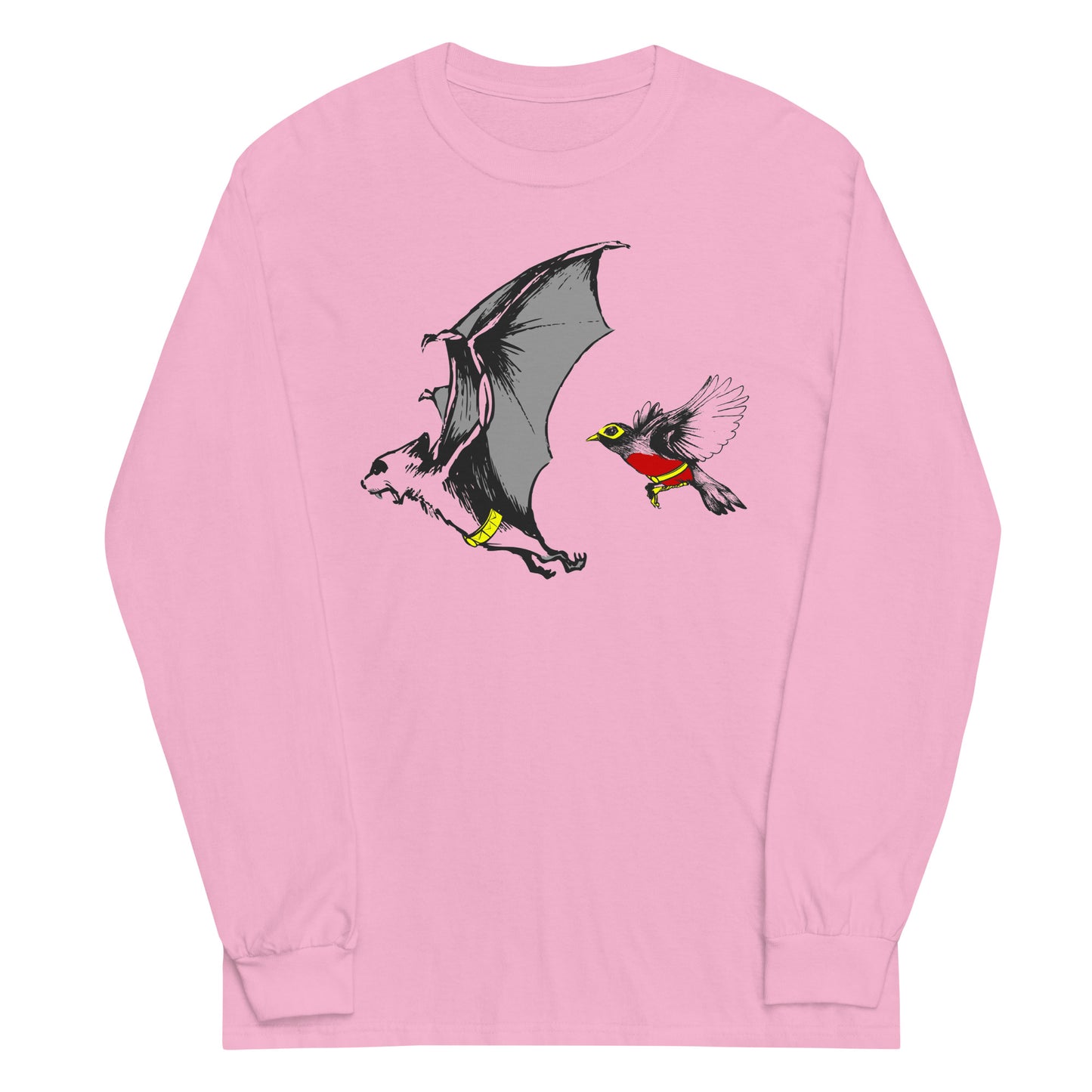 Bat and Robin Unisex Long Sleeve Tee