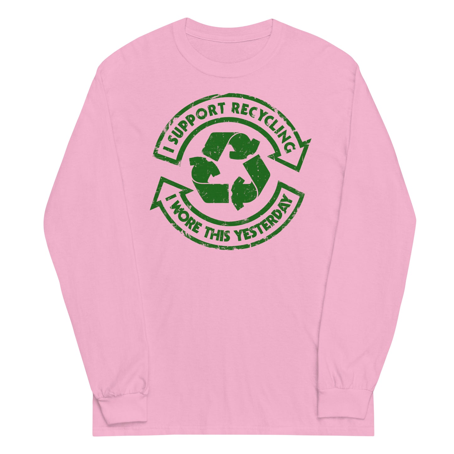 I Support Recycling Unisex Long Sleeve Tee