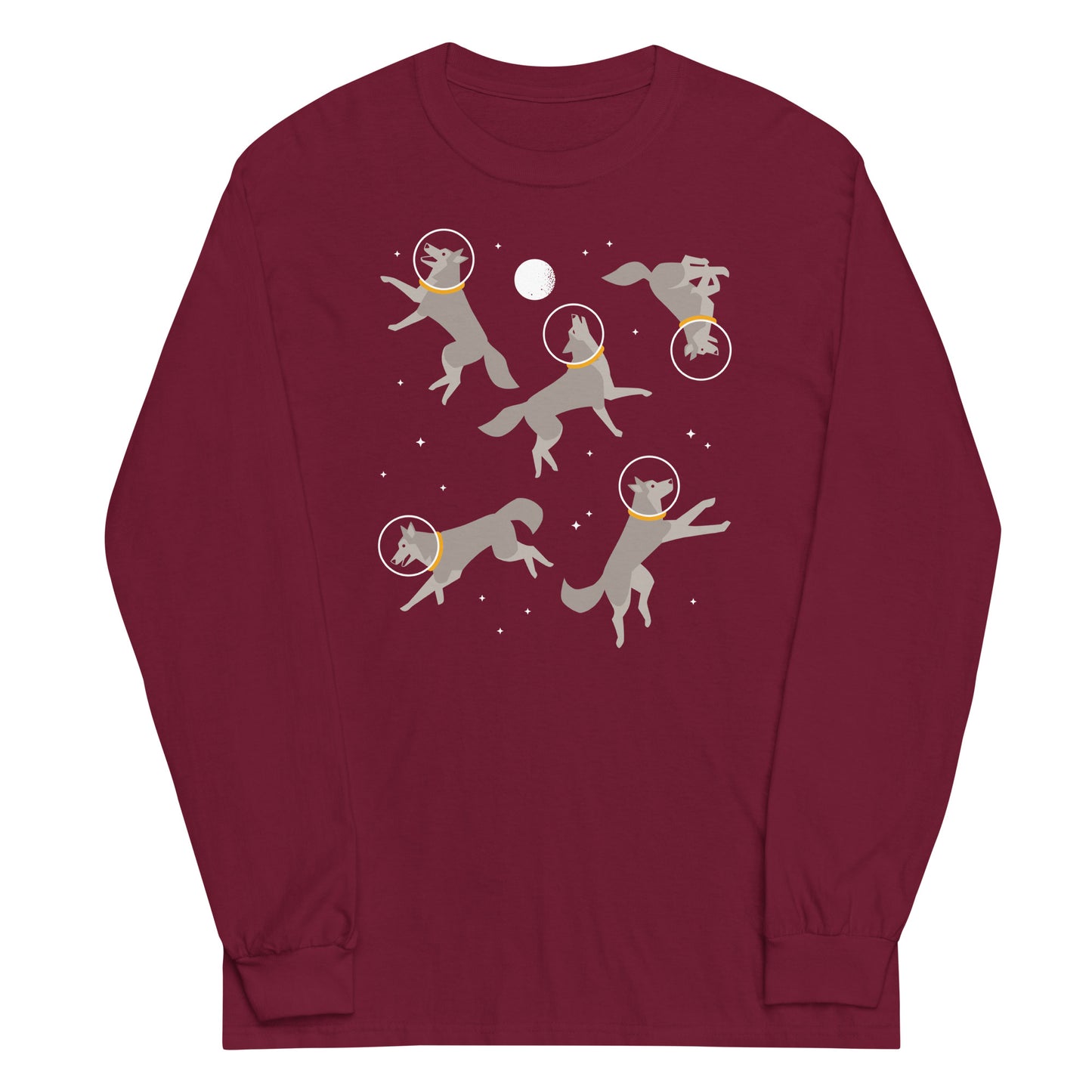 Wolves In Space Unisex Long Sleeve Tee