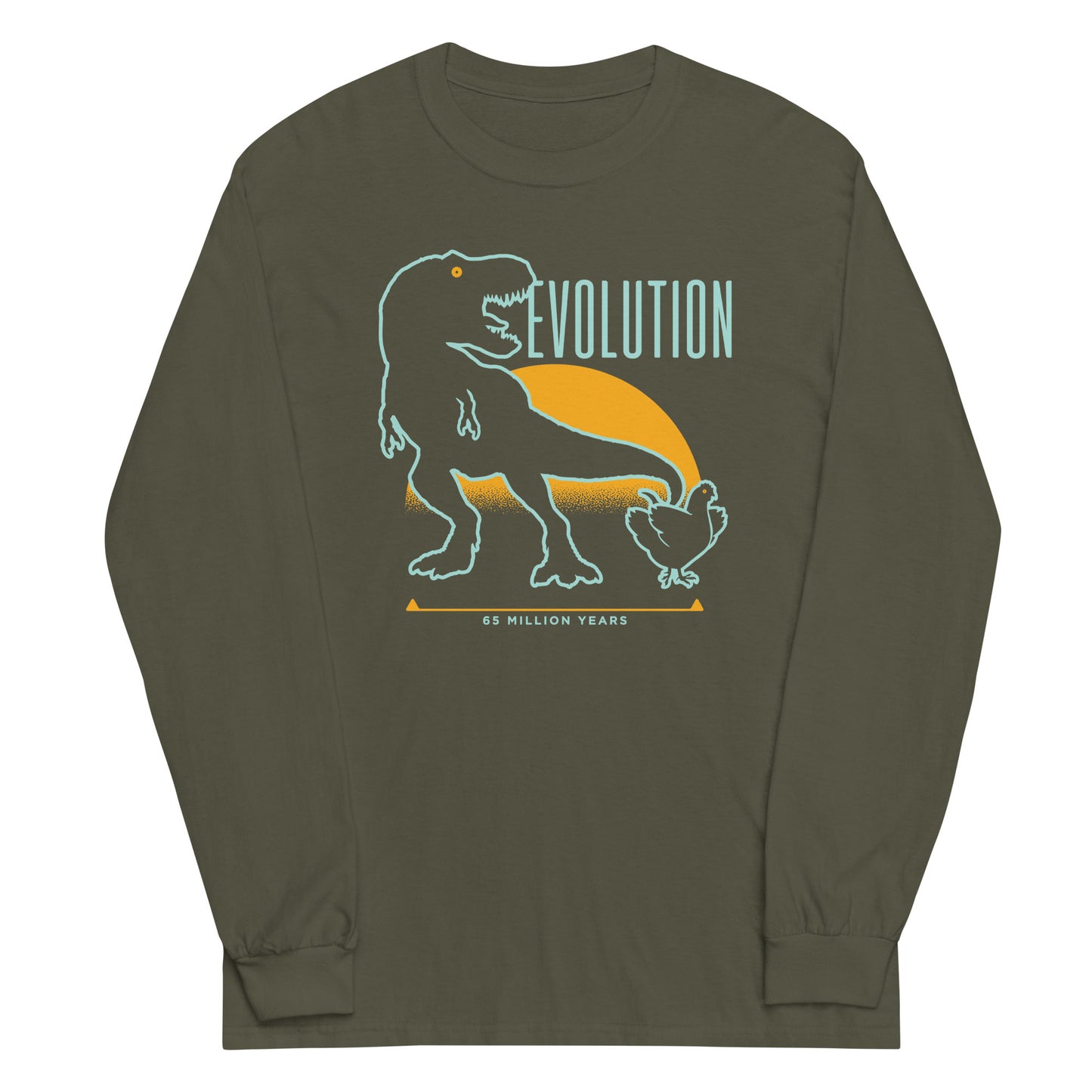 Dinosaur Evolution Unisex Long Sleeve Tee