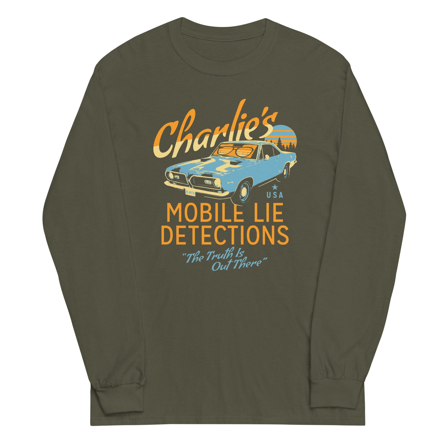 Charlie's Mobile Lie Detection Unisex Long Sleeve Tee