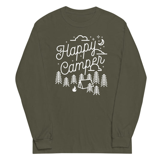 Happy Camper Unisex Long Sleeve Tee