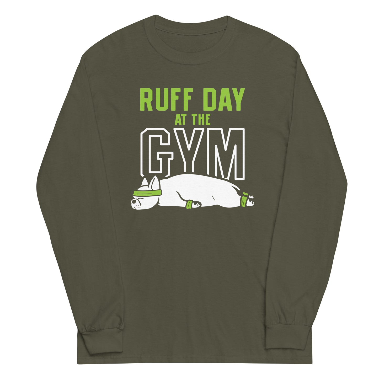 Ruff Day At The Gym Unisex Long Sleeve Tee