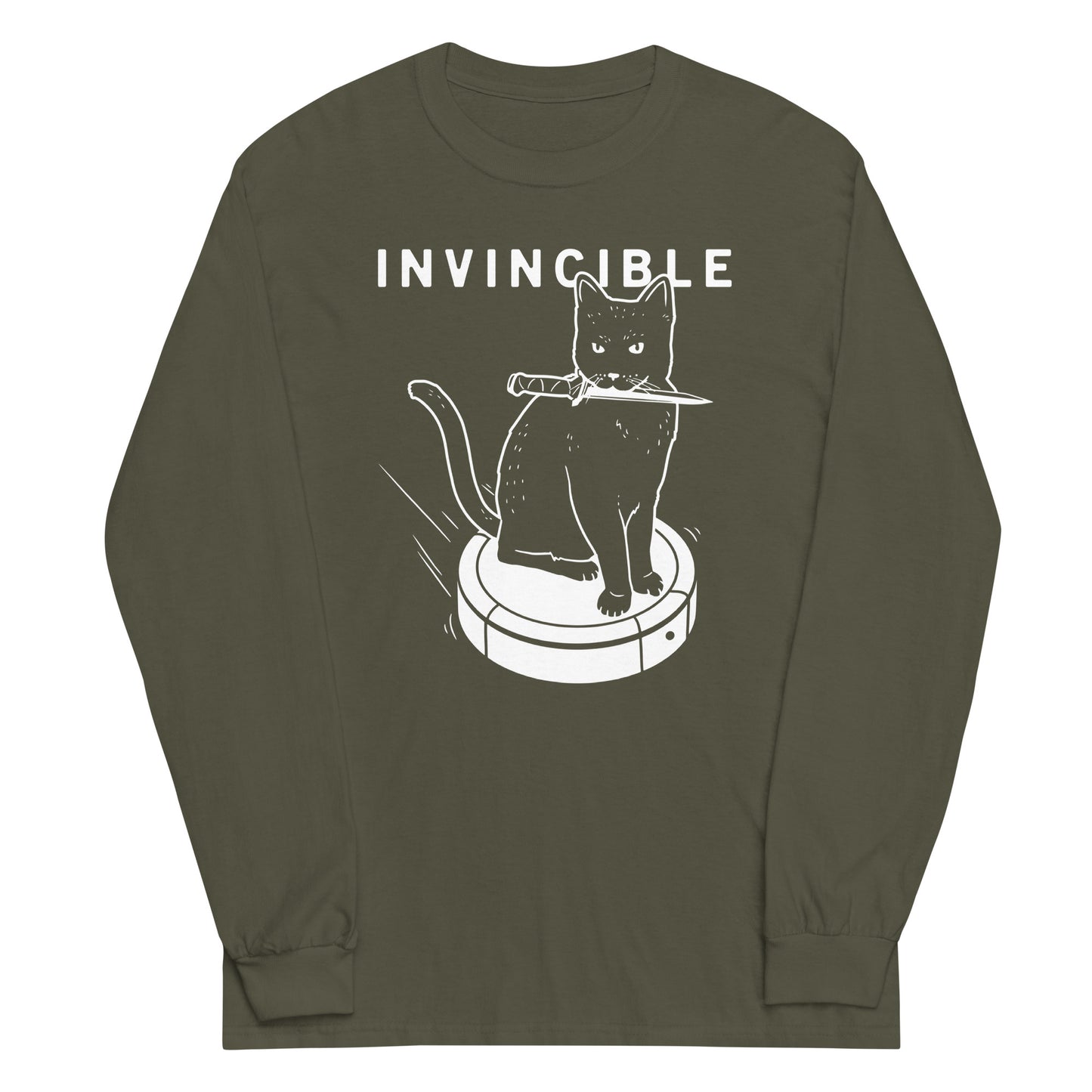 Invincible Cat Unisex Long Sleeve Tee