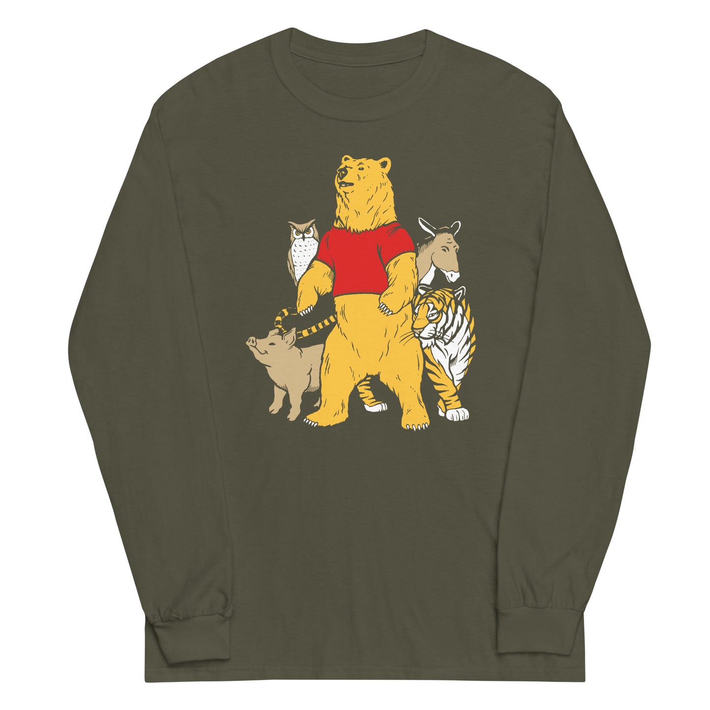 Bear And Friends Unisex Long Sleeve Tee