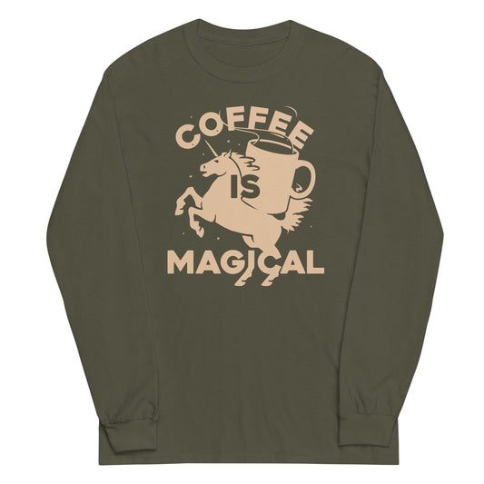 Coffee Is Magical Unisex Long Sleeve Tee