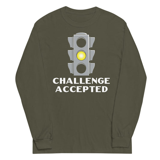 Challenge Accepted Stoplight Unisex Long Sleeve Tee