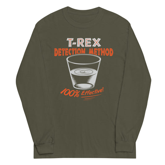 T-Rex Detection Method Unisex Long Sleeve Tee