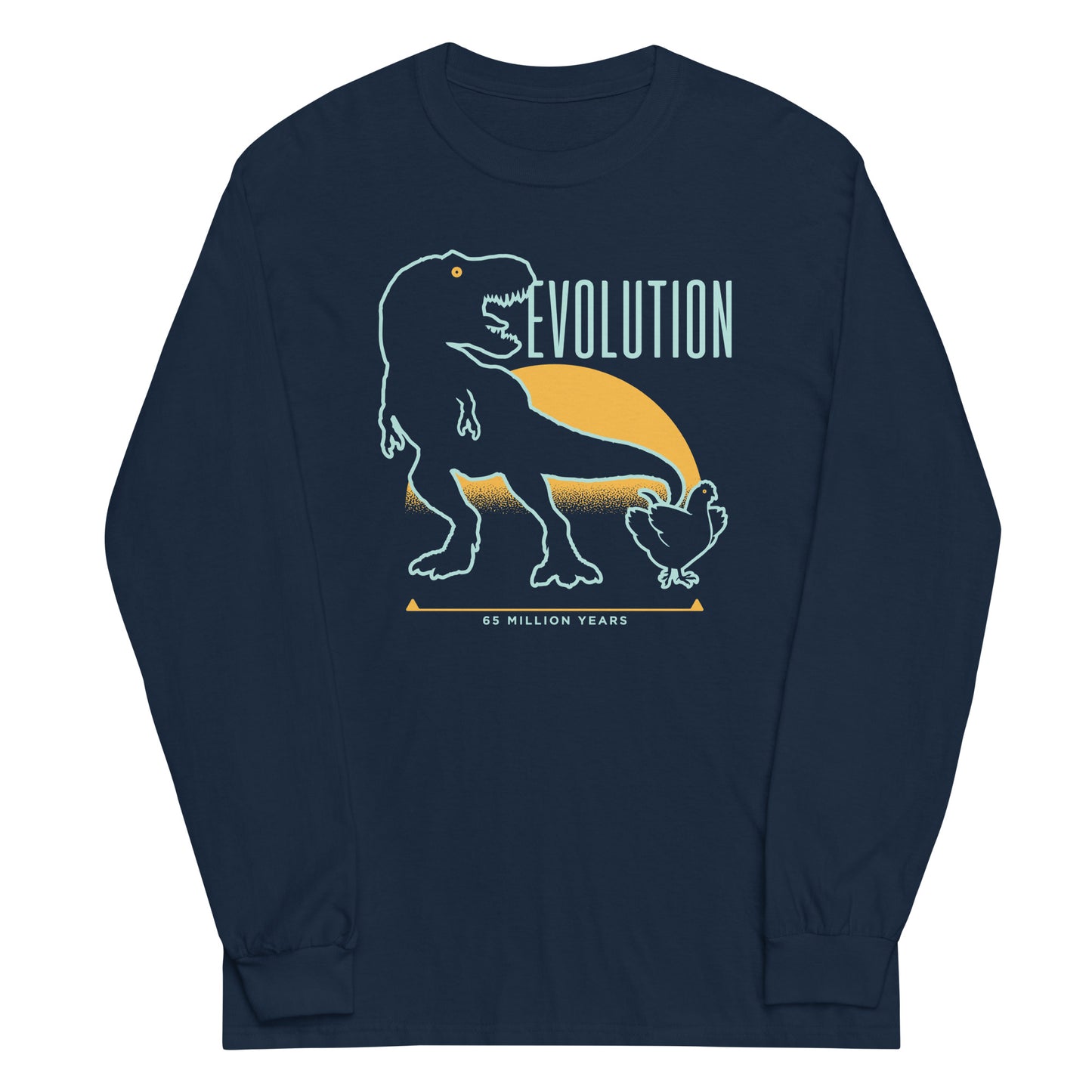 Dinosaur Evolution Unisex Long Sleeve Tee