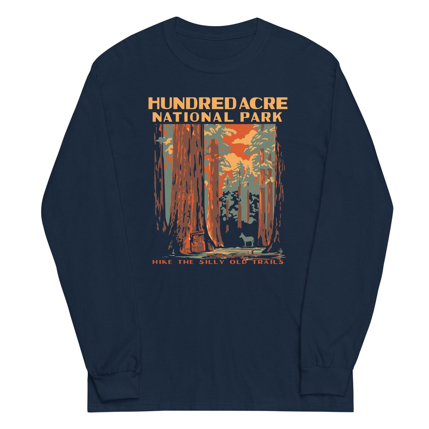 Hundred Acre National Park Unisex Long Sleeve Tee