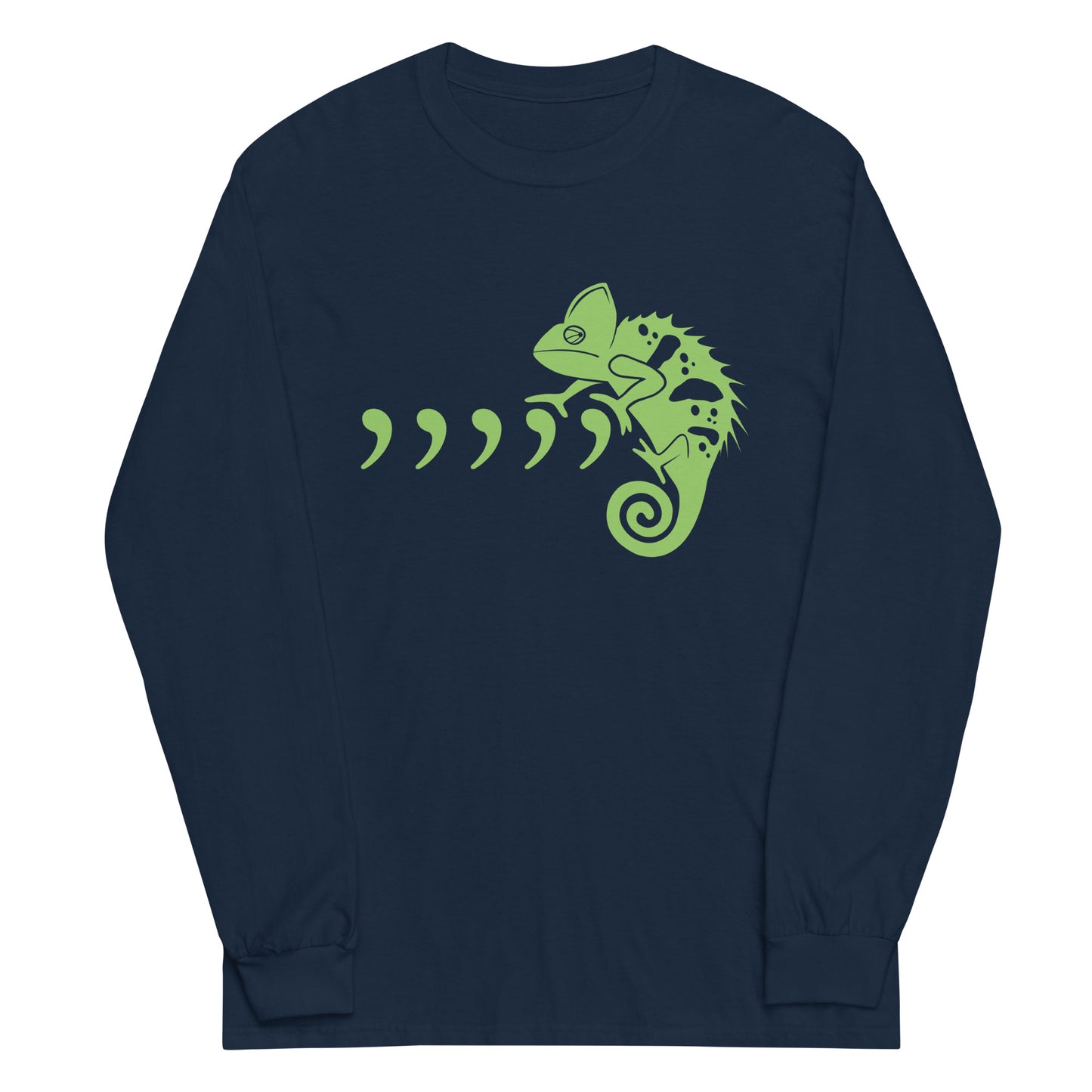 Comma Chameleon Unisex Long Sleeve Tee