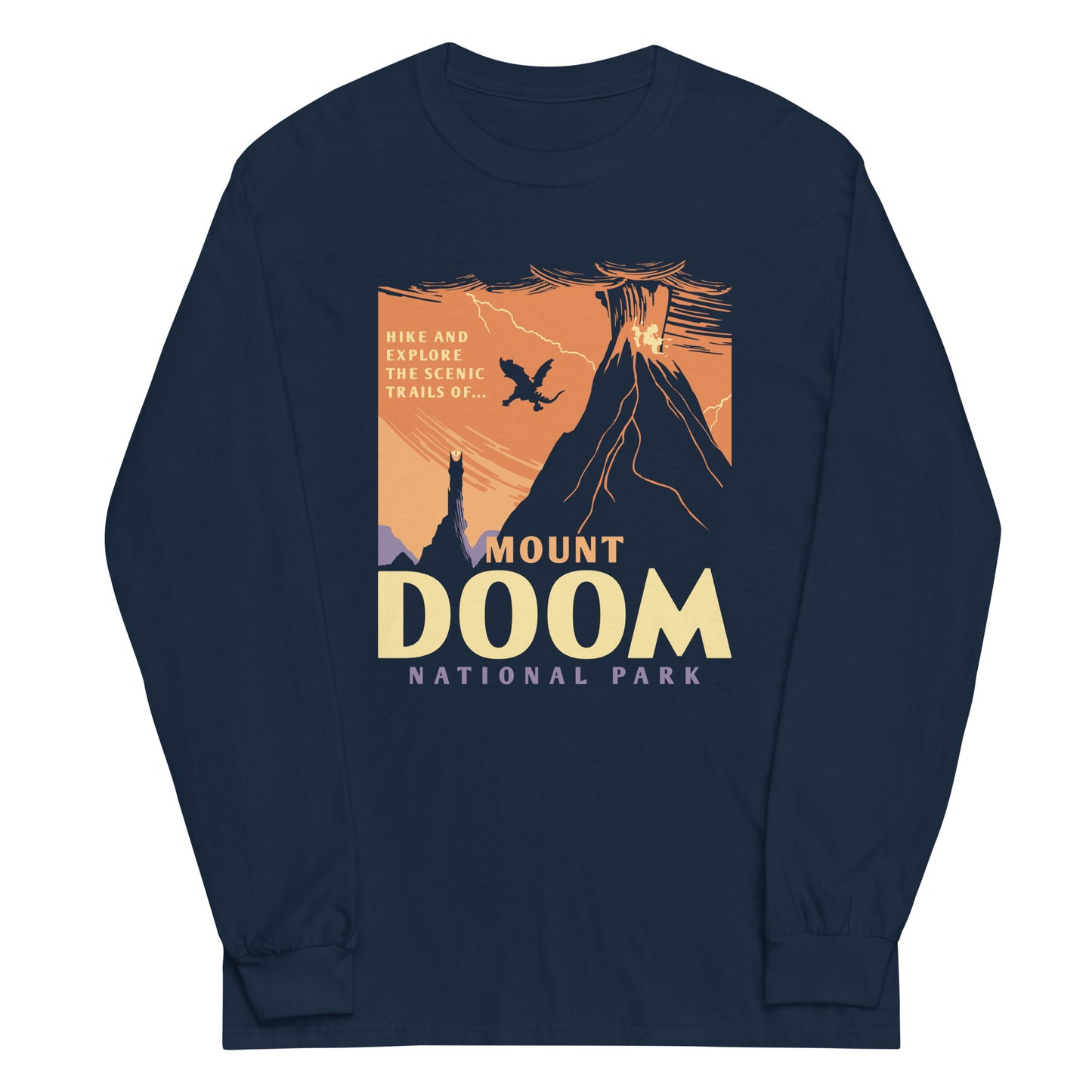 Mount Doom National Park Unisex Long Sleeve Tee