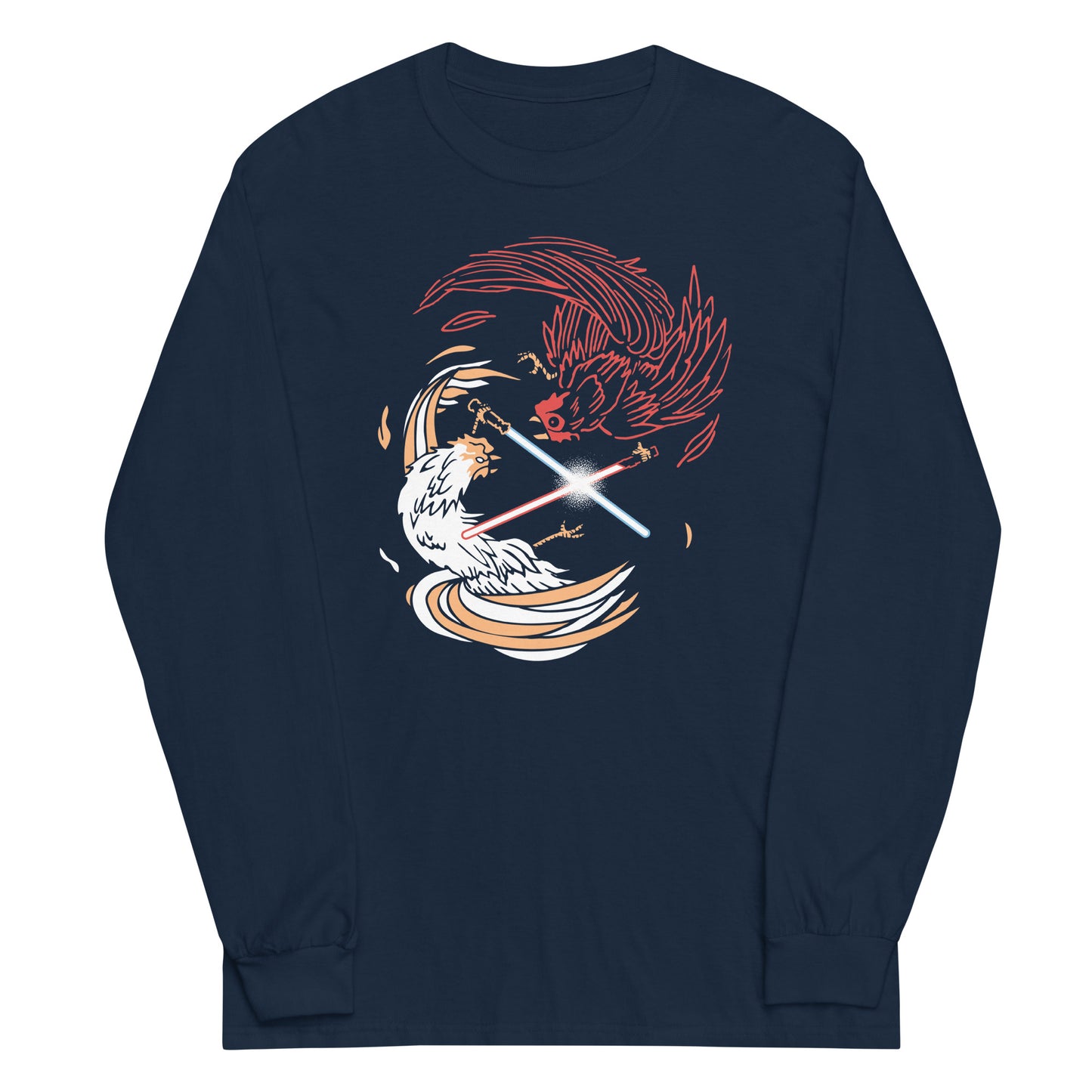 Cock A Doodle Duel Of The Fates Unisex Long Sleeve Tee