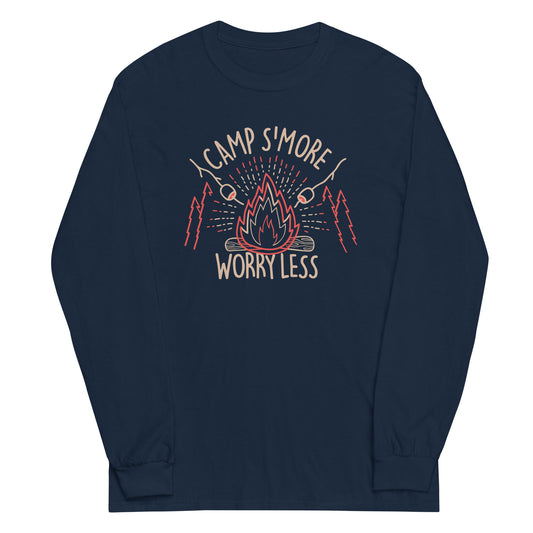 Camp S'more Worry Less Unisex Long Sleeve Tee